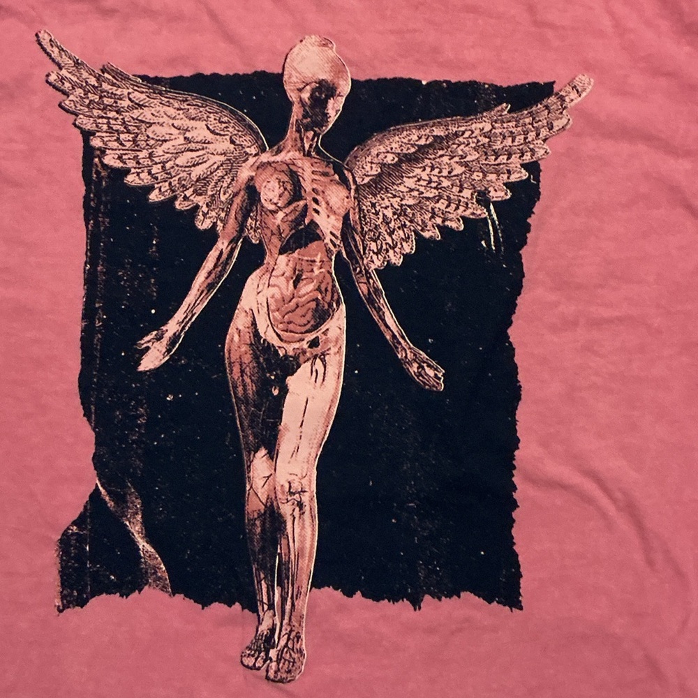 Nirvana Pink In Utero Graphic T-Shirt Large NWOT - Picture 5 of 5